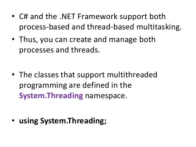Understanding Threading In .Net Framework – EGXMZ