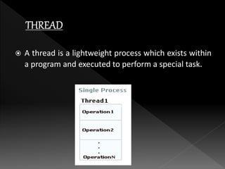 threading and multi threading in java | PPTX