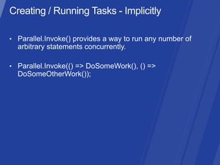 Threading net 4.5