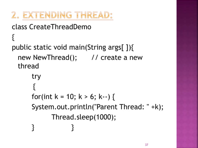 Thread model in java | PPT