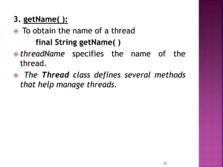 Thread model in java | PPT