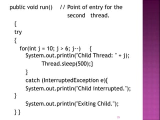 Thread model in java | PPT