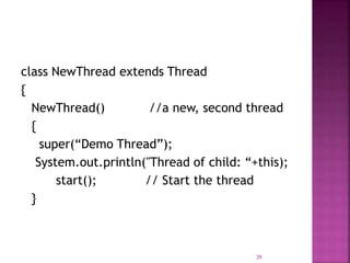 Thread model in java | PPT