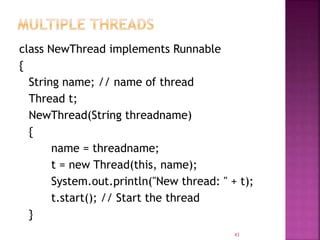 Thread model in java | PPT