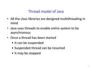 Thread model of java | PPT