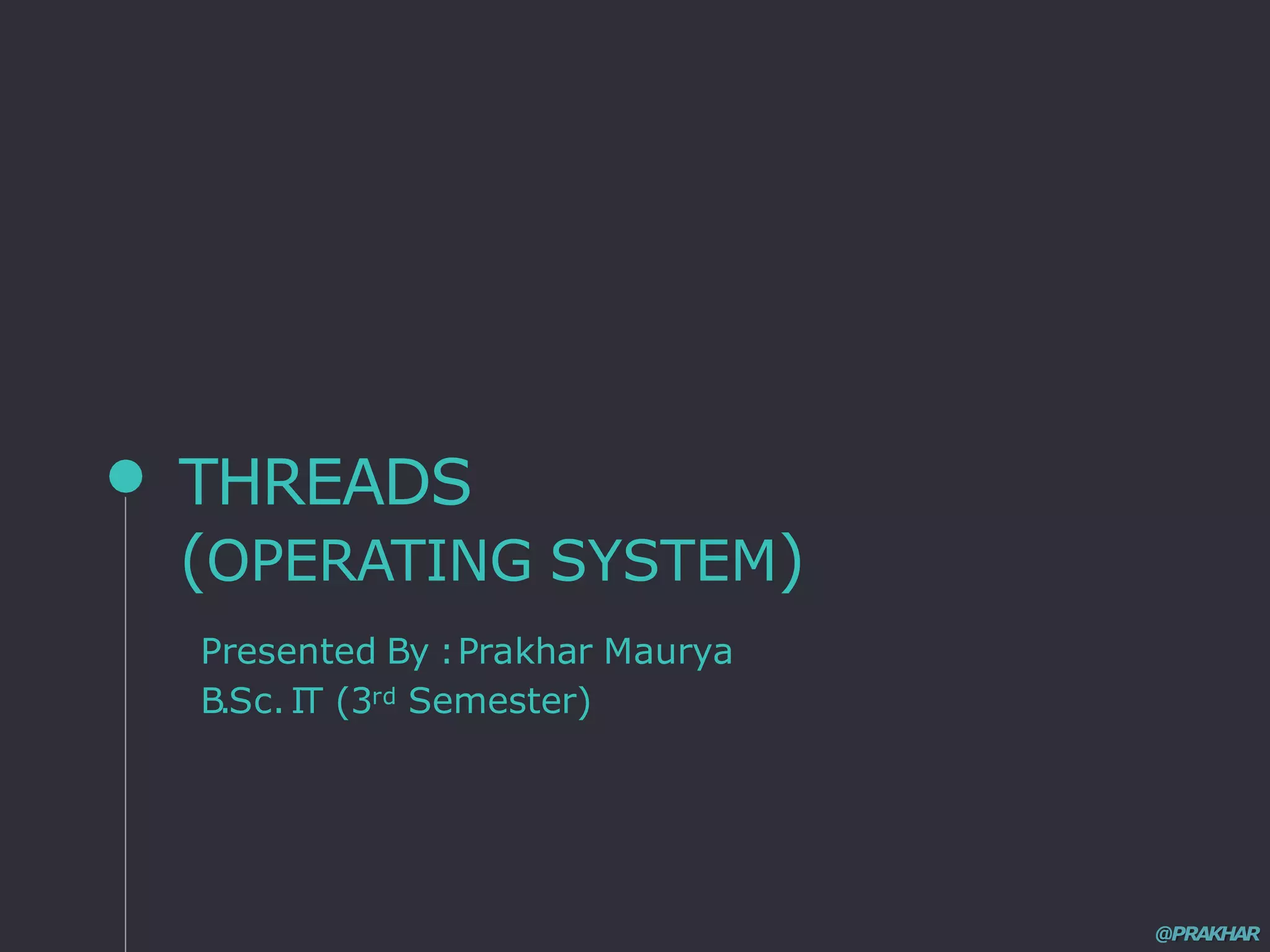 thread os.pptx | Operating Systems | Computer Software and Applications