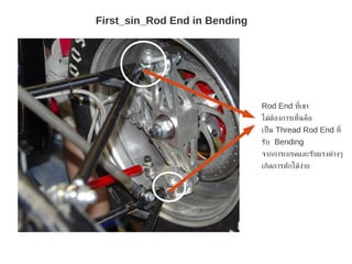 First_sin_Rod End in Bending




                               Rod End ที่เขา
                               ไมตองการเห็นคือ
                                   ่ ้
                               เป็ น Thread Rod End ที่
                               รับ Bending
                               จากการเบรคและรับแรงตางๆ
                                                   ่
                               เกิดการหักไดงาย
                                           ้ ่
 