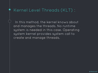 Threads (operating System) | PPTX