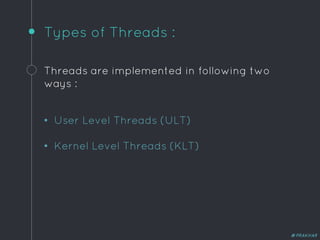 Threads (operating System) | PPTX