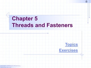 Threads and Fasteners.ppt