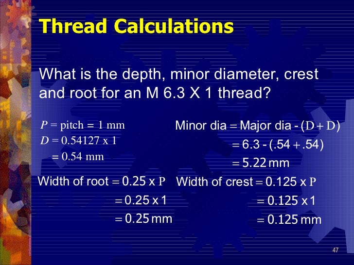 Threads and thread_cutting