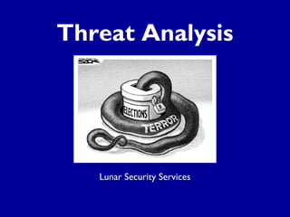 Threat Analysis

Lunar Security Services

 