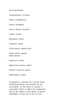 Thira Example Form Threat and Hazard Identificationand Risk Assessment (THIRA) | DOCX