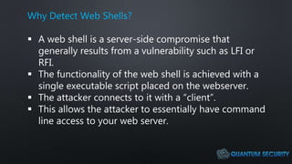 Threat Hunting Web Shells Using Splunk | PPTX