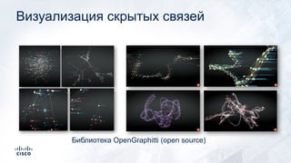 Визуализация скрытых связей
Библиотека OpenGraphitti (open source)
 