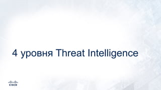 4 уровня Threat Intelligence
 
