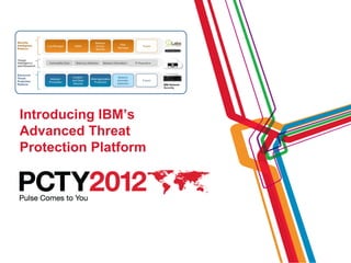 Introducing IBM’s
Advanced Threat
Protection Platform
 