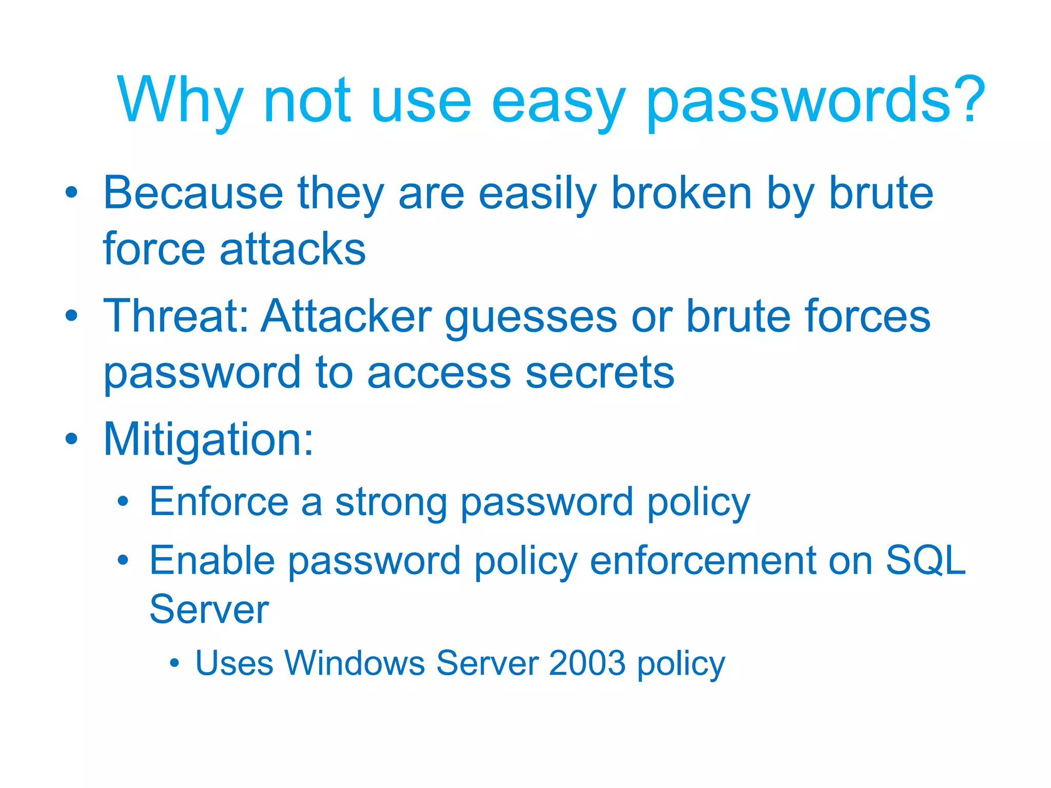 Use code access security