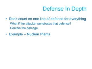 Reducing Attack SurfaceTCP onlyService: Manual NetServiceLower privilegeTurn feature off