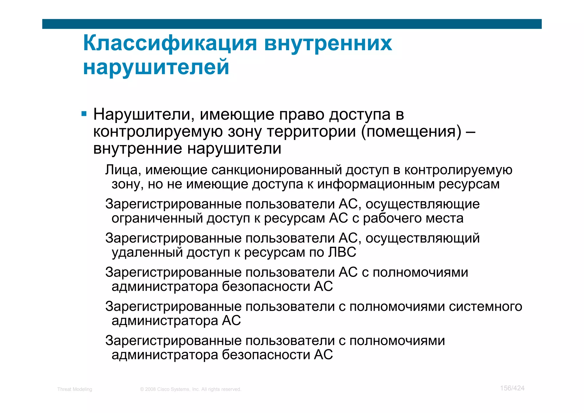 Мастер класс по моделированию угроз