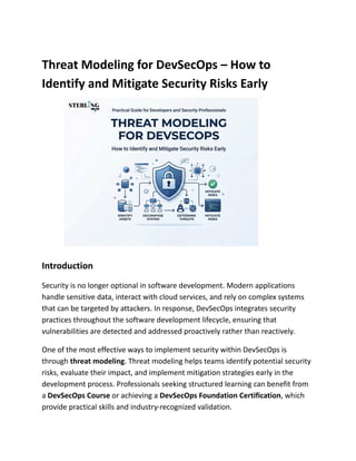 Threat Modeling for DevSecOps – How to Identify and Mitigate Security ...