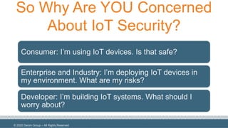 An Updated Take: Threat Modeling for IoT Systems | PDF