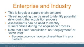 An Updated Take: Threat Modeling for IoT Systems | PDF
