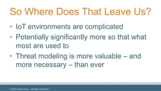 An Updated Take: Threat Modeling for IoT Systems | PDF