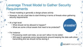 Threat Modeling to Reduce Software Security Risk