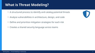 Threat Modeling in DevSecOps Visual Guide | PPTX