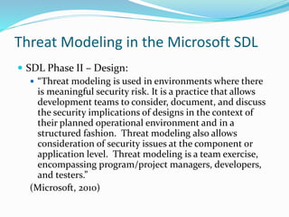 Application Threat Modeling In Risk Management | PDF
