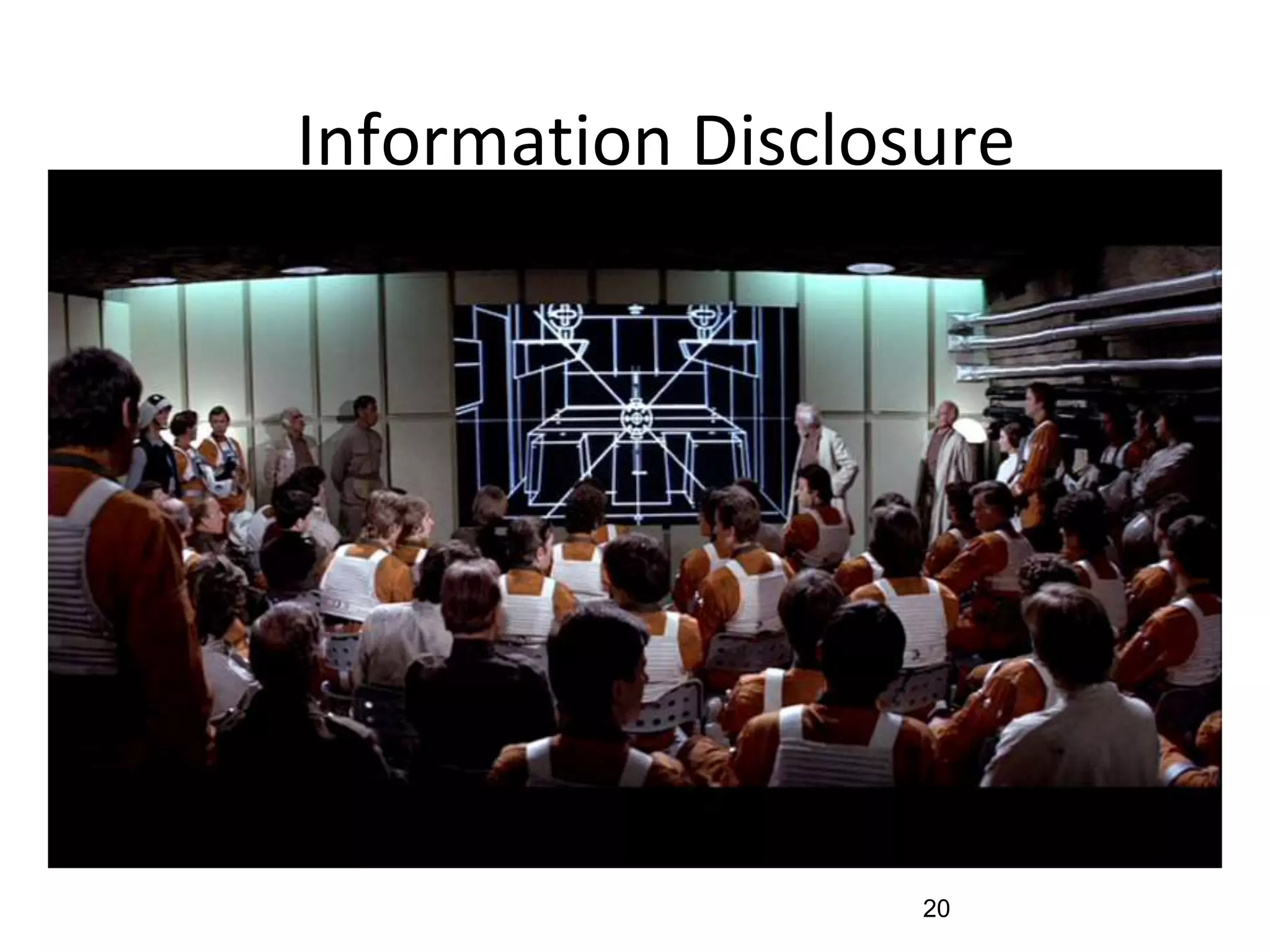 Information DisclosureInformation Disclosure
20
 