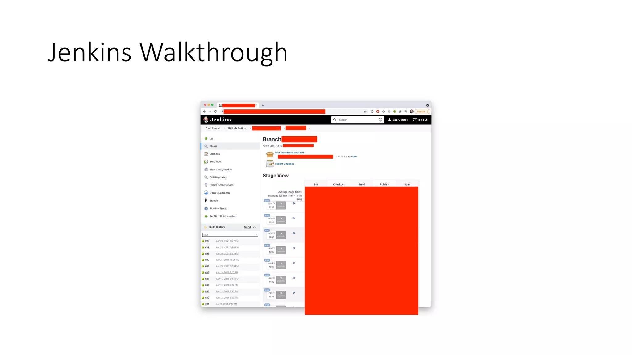 Jenkins Walkthrough
 