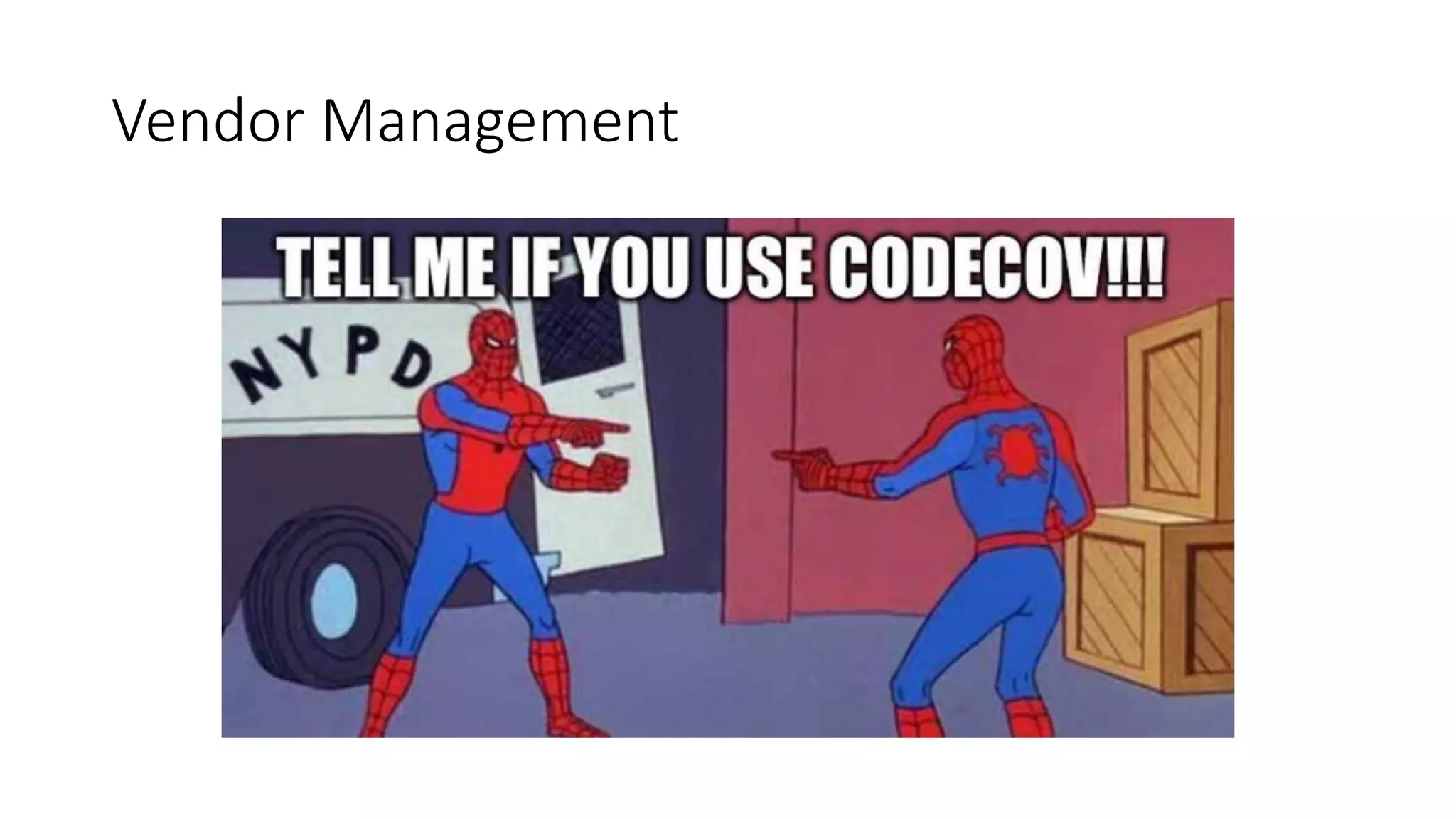 Vendor Management
 