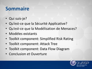 OWASP Québec: Threat Modeling Toolkit - Jonathan Marcil
