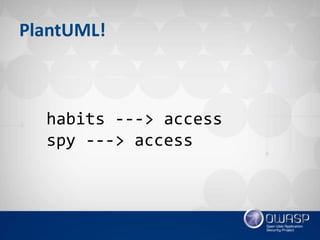 OWASP Québec: Threat Modeling Toolkit - Jonathan Marcil