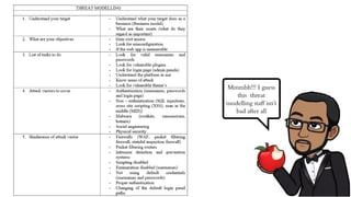 Mmmhh!!! I guess
this threat
modelling staff isn’t
bad after all
 