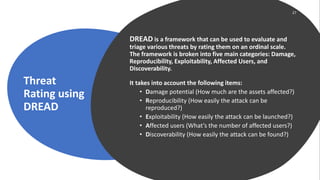 Dred Framework Threat modelling(system + enterprise) | PPTX