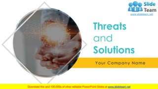 Threats
and
Solutions
Your Company Name
 