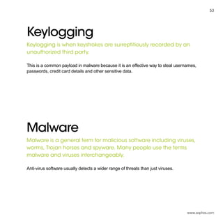 Sophos Threatsaurus: The A-Z of Computer and Data Security Threats | PDF