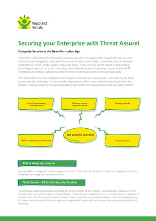 Threat secure brochure artwork for print