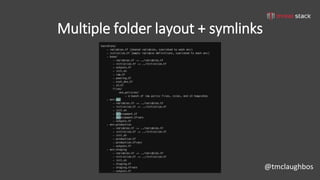 @tmclaughbos
Multiple folder layout + symlinks
 