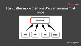 @tmclaughbos
I can’t alter more than one AWS environment at
once
 