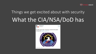 tom@cloudzero.com @tmclaughbos
OMG SECURITY!!!
 