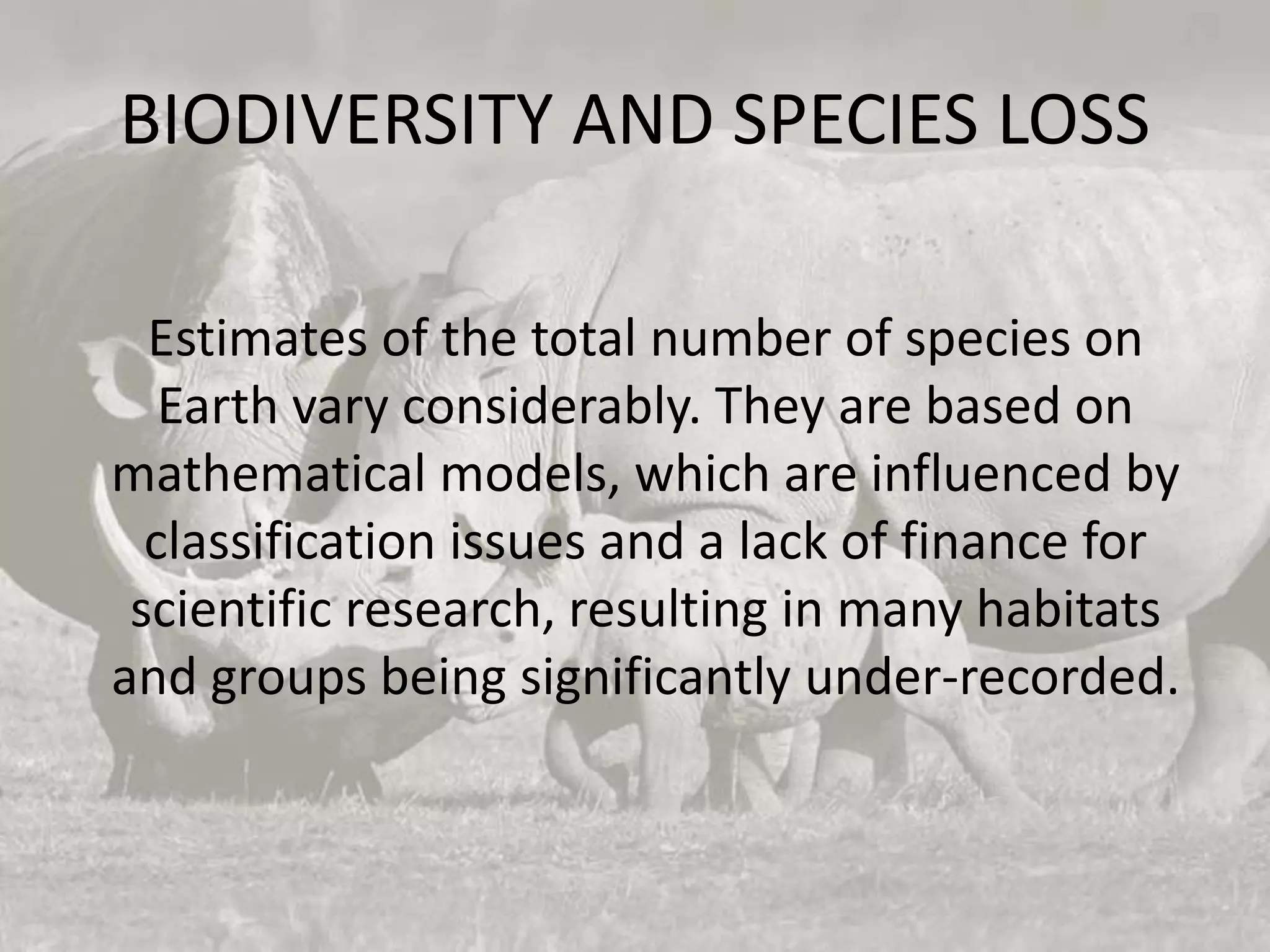Threats to biodiversity | PPT