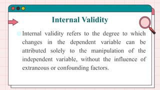 Comprehensive Overview of Threats to Internal and External Validity in ...
