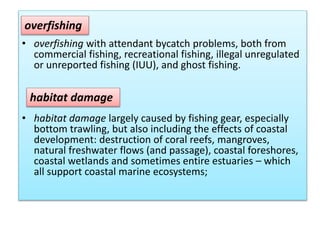Threats to marine biodiversity