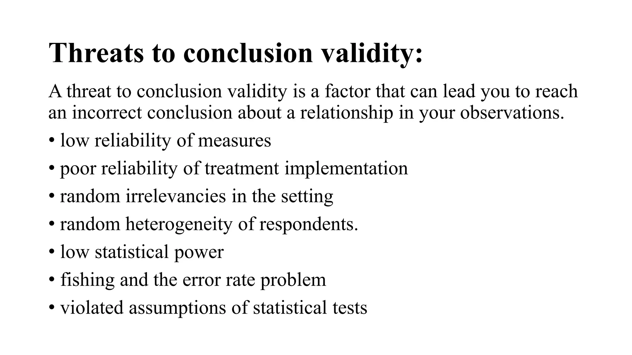 Threats to validity | PPTX