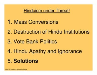 Threat To Hinduism