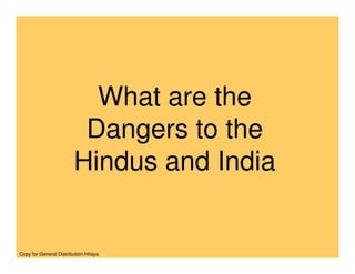 Threat To Hinduism